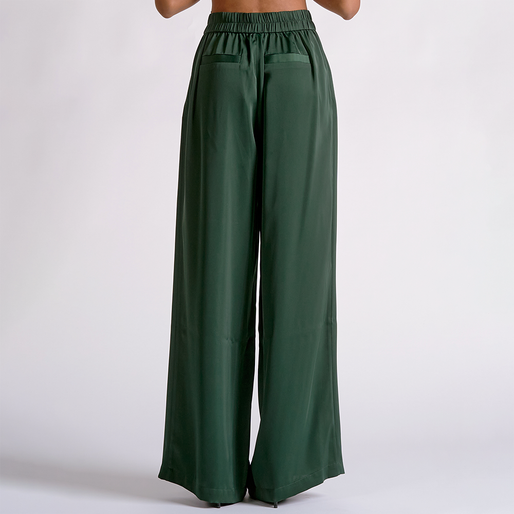 Elegance Wide-Leg Trousers Emerald MPS2897