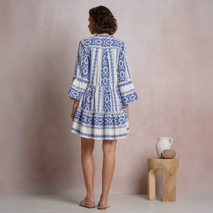 Grecian Tiered Mini Dress