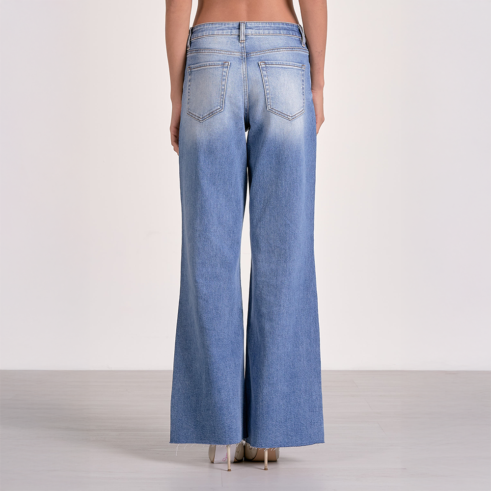 Medium Wash Wide Leg Denim