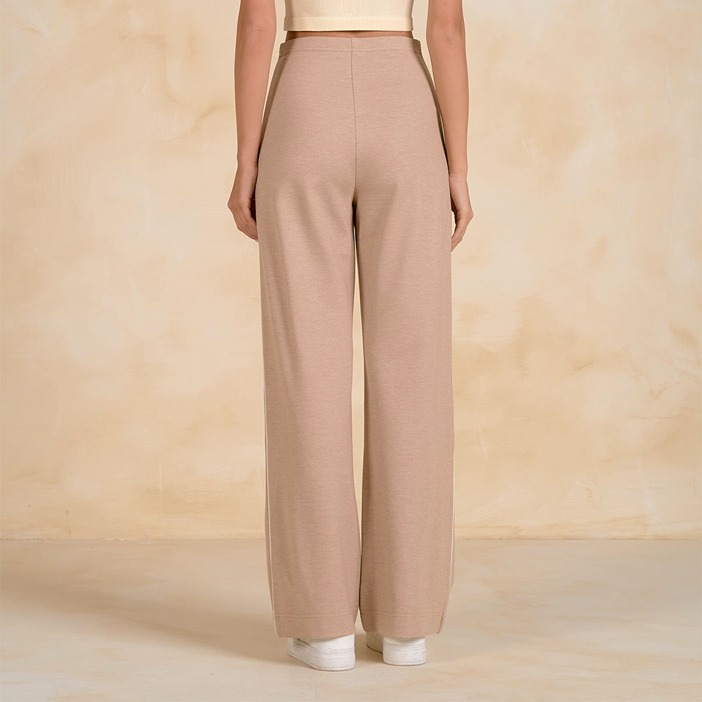 Striped Athleisure Pant Taupe SKT2832