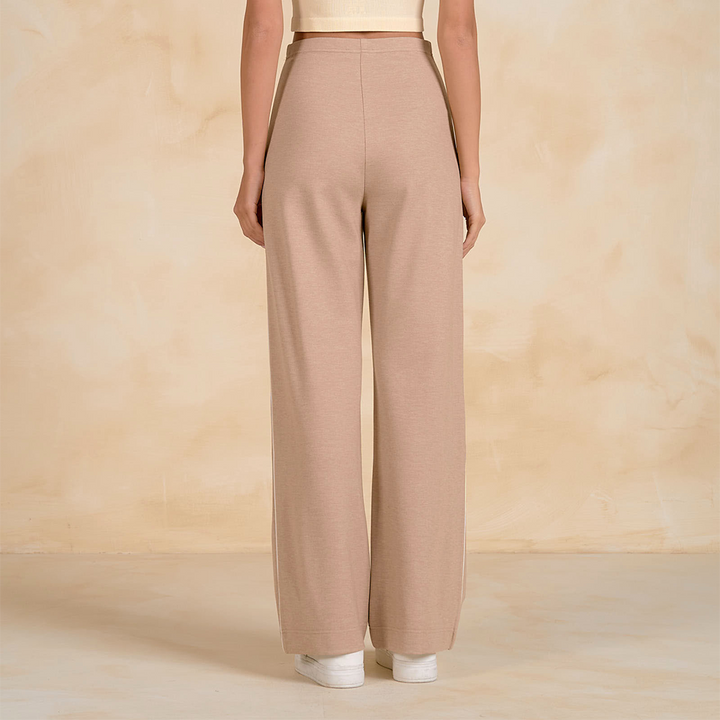 Striped Athleisure Pant Taupe SKT2832
