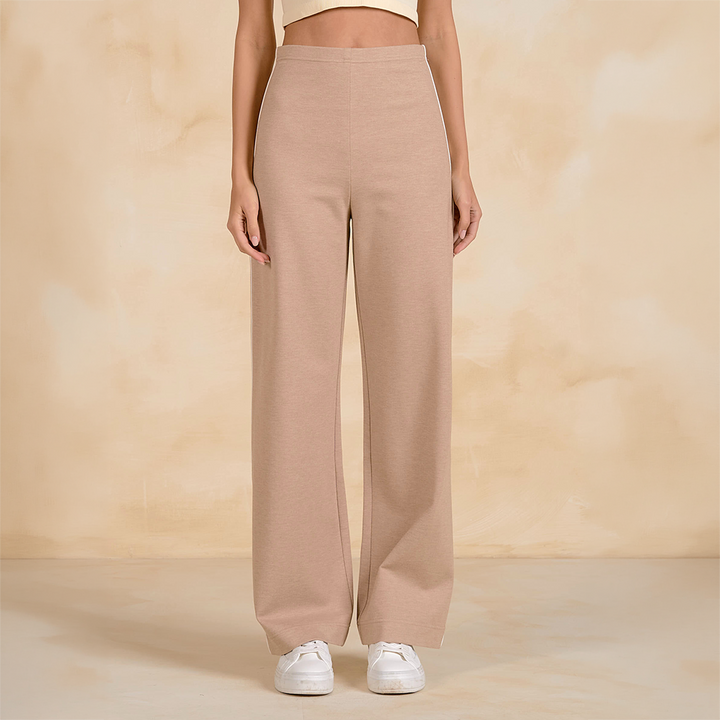 Striped Athleisure Pant Taupe SKT2832