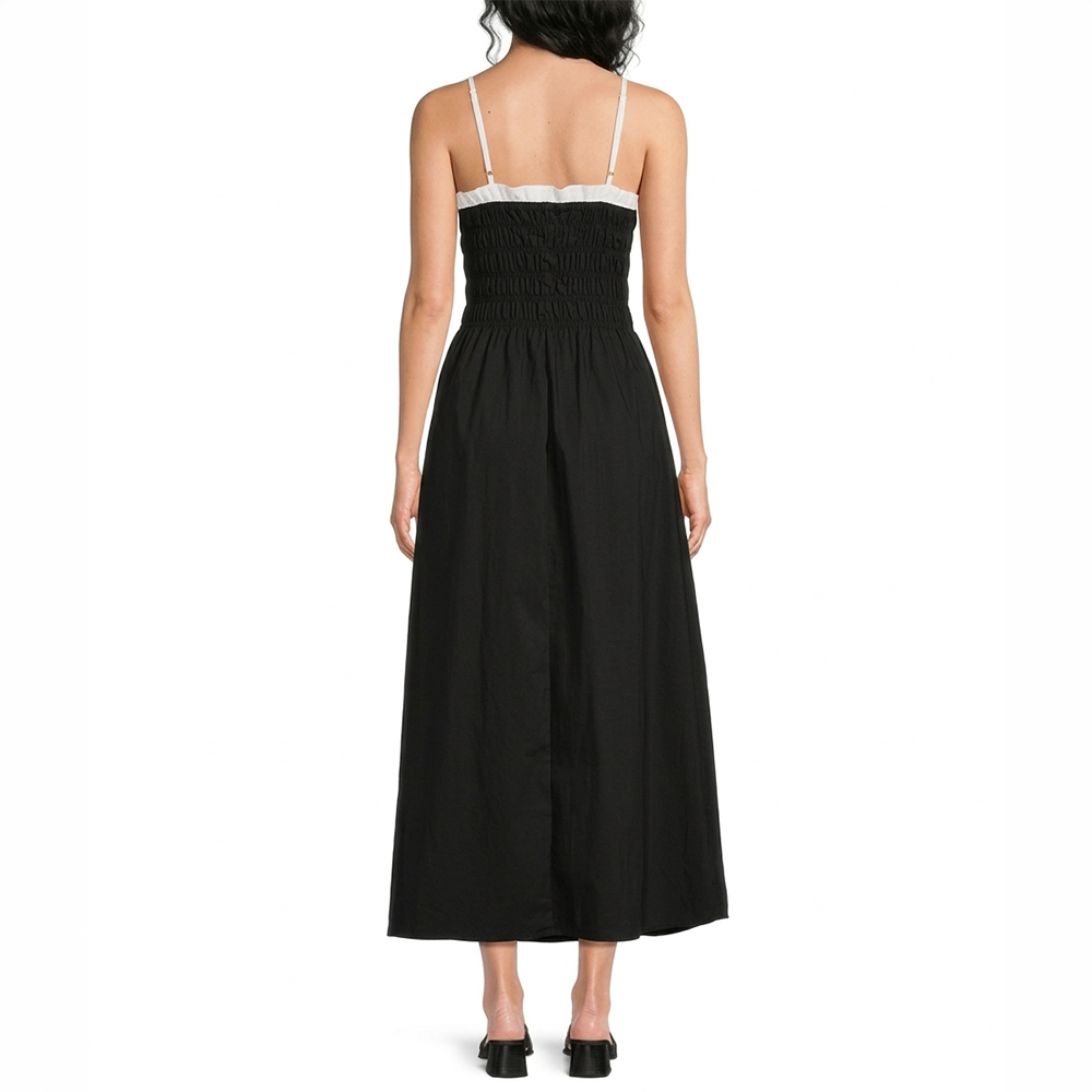 Sweetheart Neckline A-Line Midi Dress