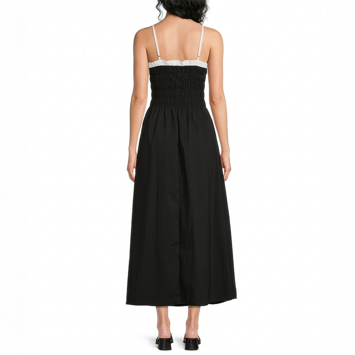 Sweetheart Neckline A-Line Midi Dress
