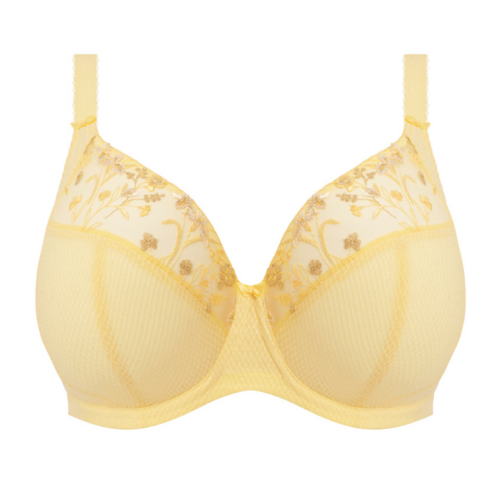 Charley Embroidered Plunge Lemon Fizz