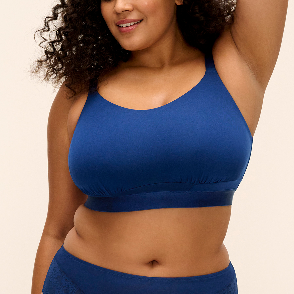 Downtime Bralette French Navy El301417