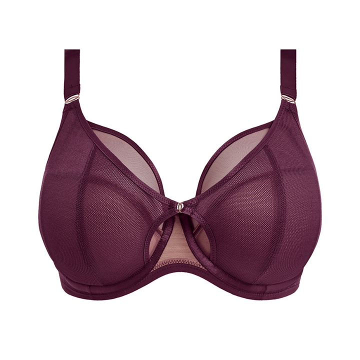Kintai Underwire Plunge Bra Blackberry