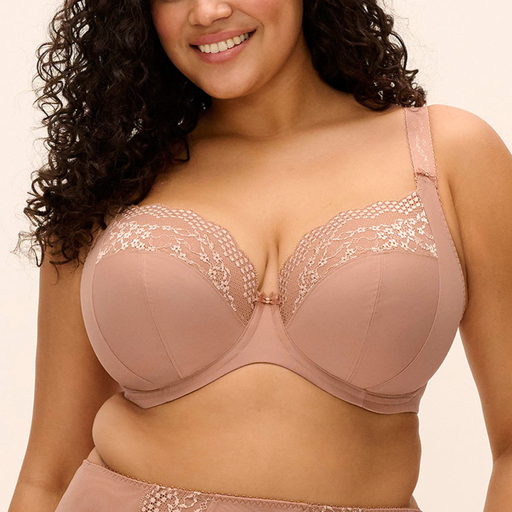 Lucie Underwire Plunge Bra Mocha