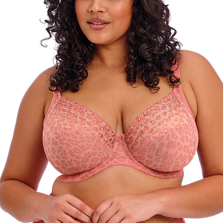 Matilda Underwire Plunge Bra Rose Leo