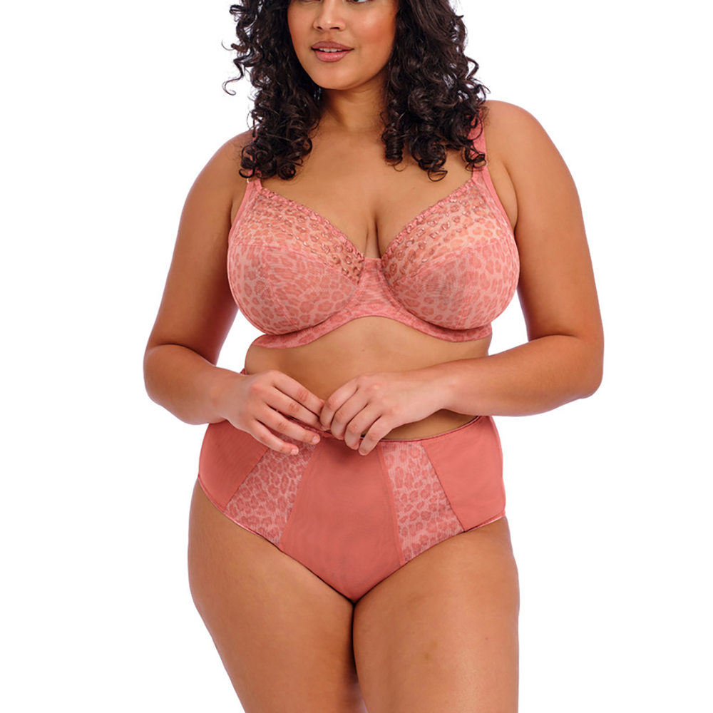 Matilda Underwire Plunge Bra Rose Leo