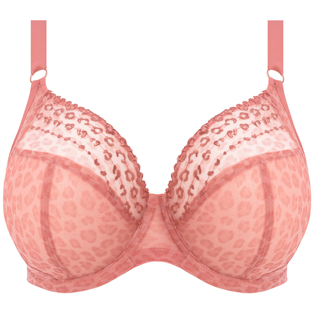 Matilda Underwire Plunge Bra Rose Leo