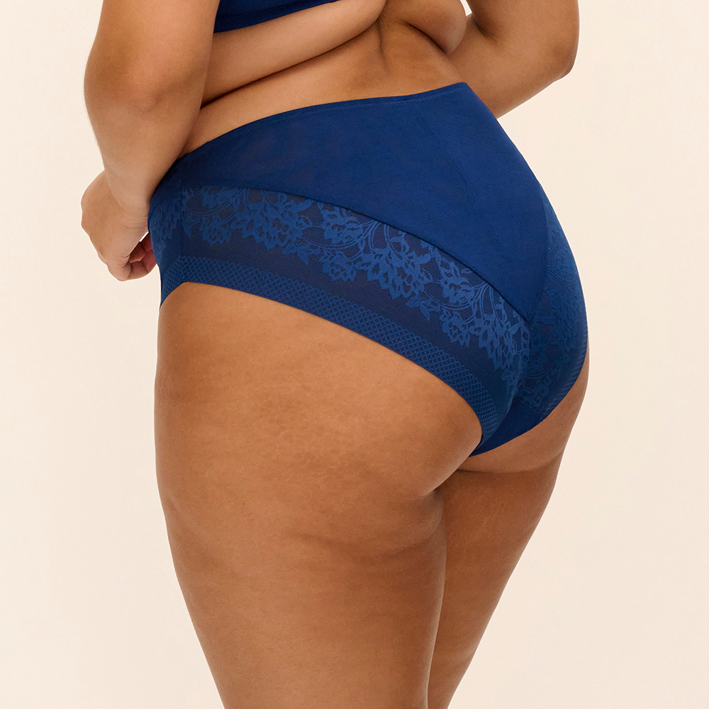 Nerina High Leg Brief French Navy El302753