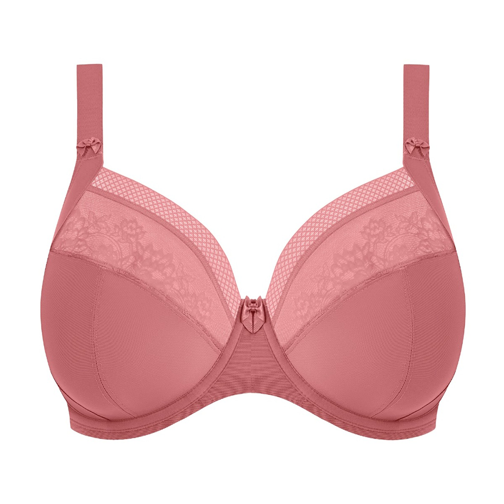 Nerina Underwire Plunge Bra-Stretch Dusty Rose