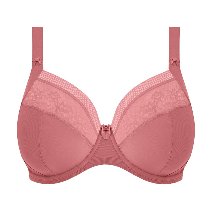 Nerina Underwire Plunge Bra-Stretch Dusty Rose