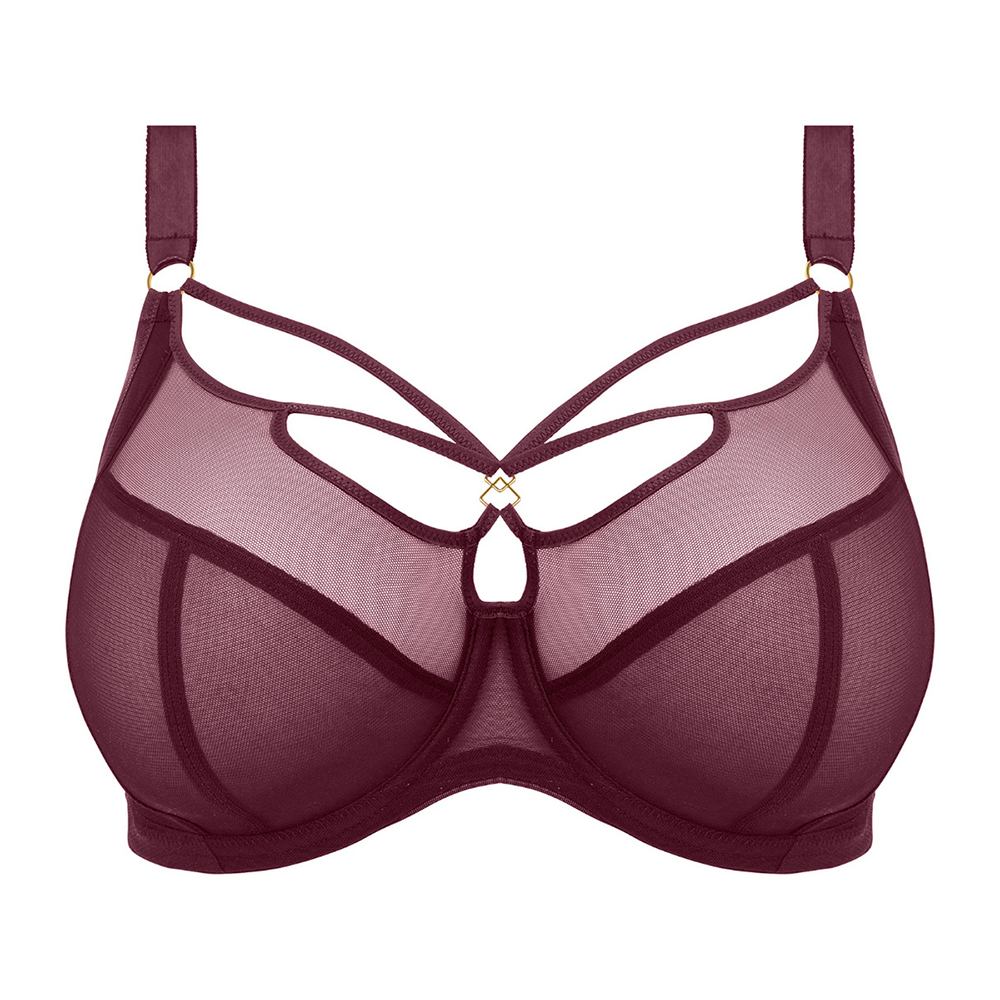 Sachi Underwire Plunge Bra Cabernet