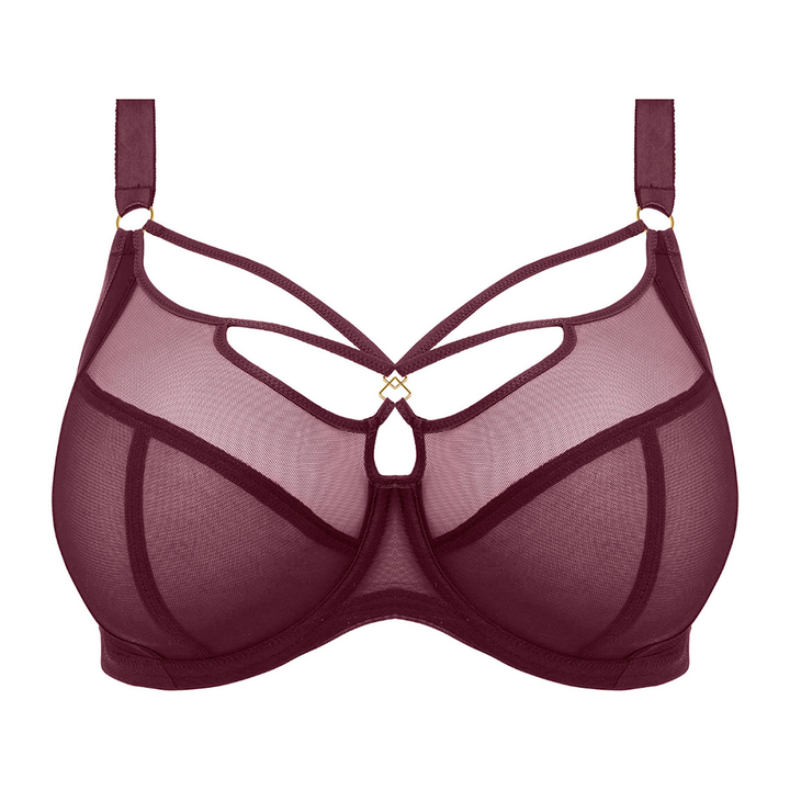 Sachi Underwire Plunge Bra Cabernet