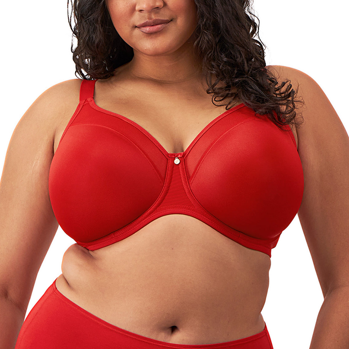 Smooth Underwire Molded Non Padded Bra Haute Red