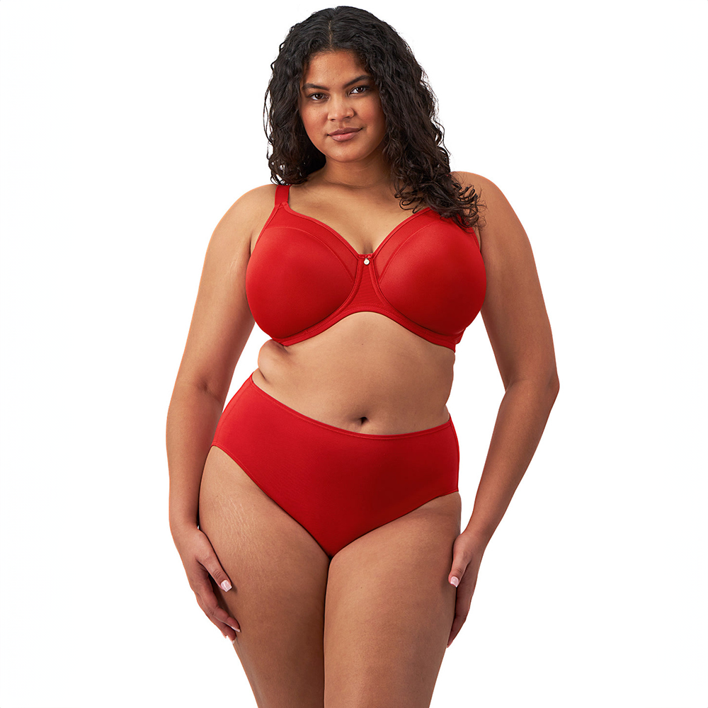 Smooth Underwire Molded Non Padded Bra Haute Red