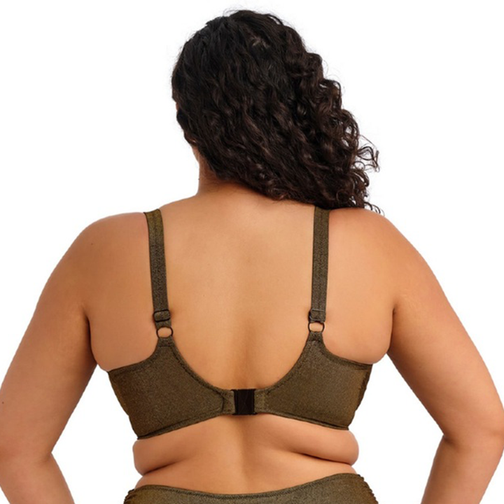 Sunset Shimmer Gold Rush Uw Plunge Bikini Top