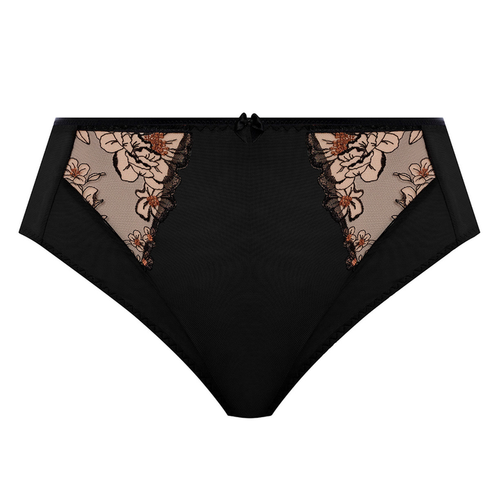 Teagan High Leg Brief Black/Almond