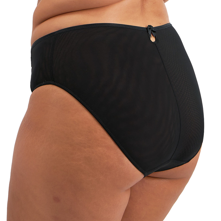 Teagan High Leg Brief Black/Almond