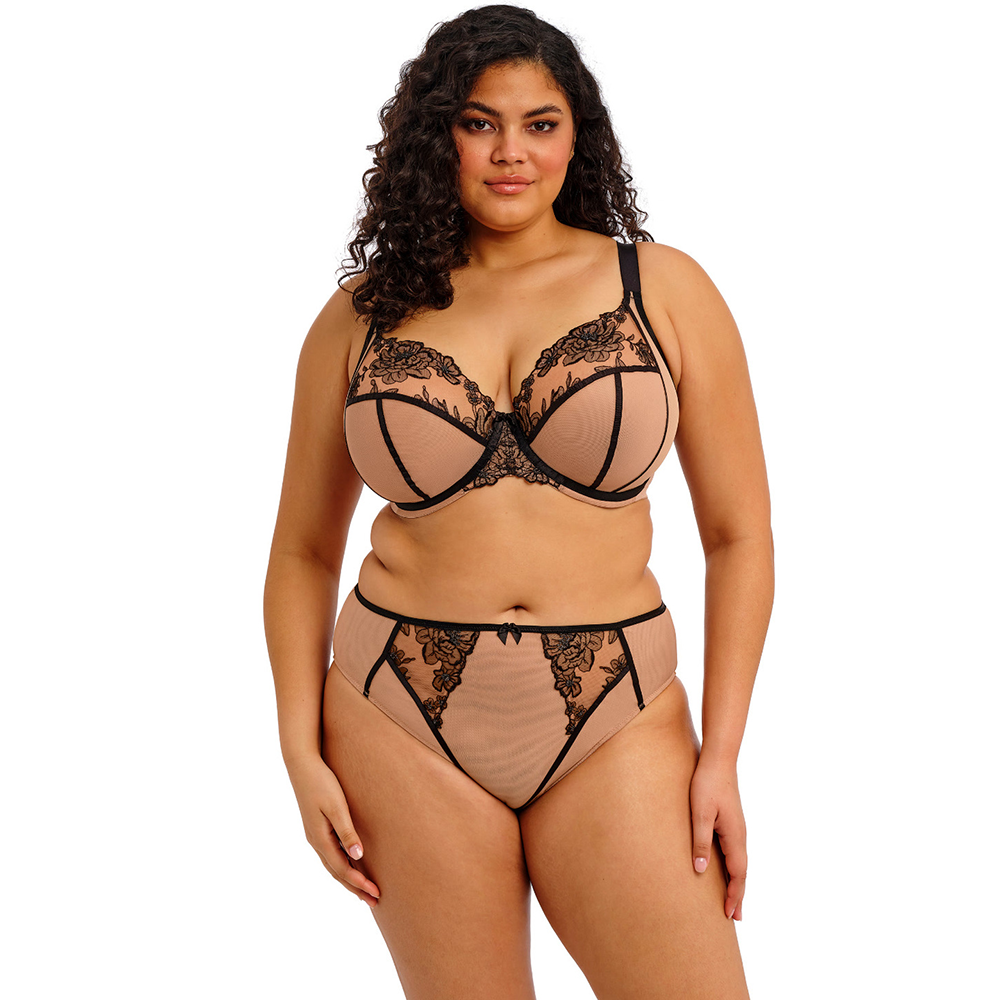 Teagan High Leg Brief Cafe Au Lait