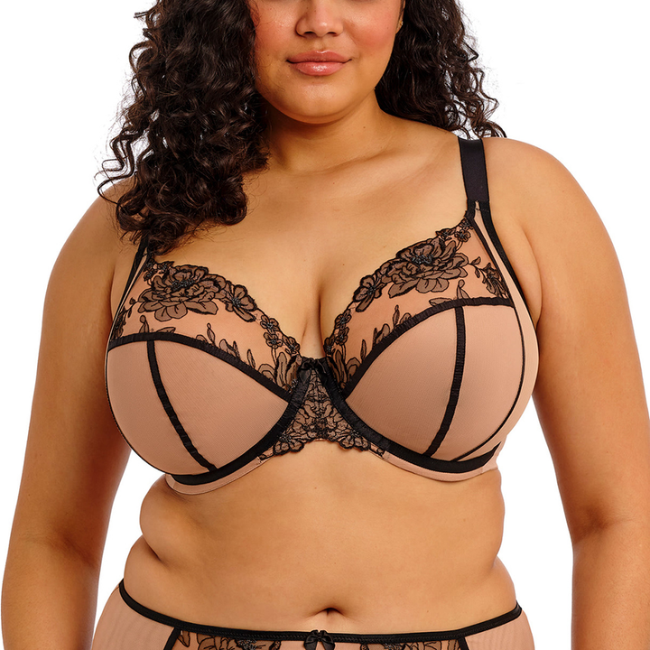 Teagan Underwire Plunge Bra Cafe Au Lait