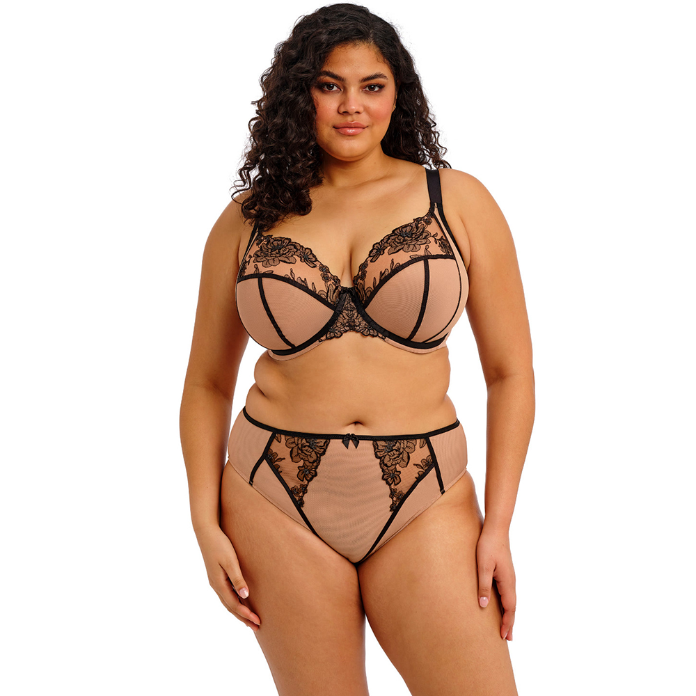 Teagan Underwire Plunge Bra Cafe Au Lait