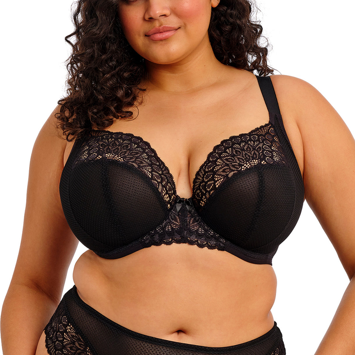 Tiernie Underwire Plunge Bra Black