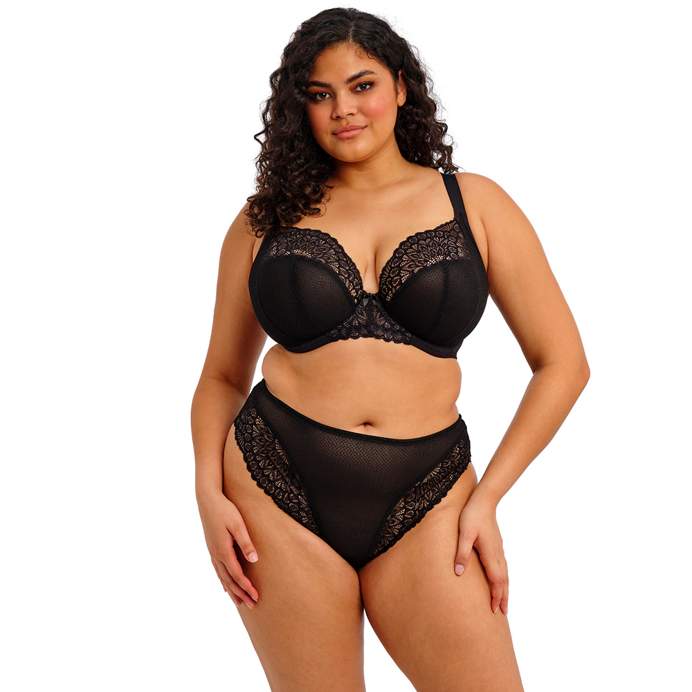 Tiernie Underwire Plunge Bra Black