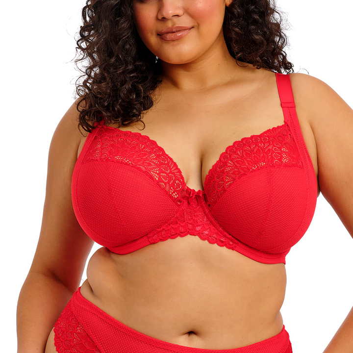 Tiernie Underwire Plunge Bra Red
