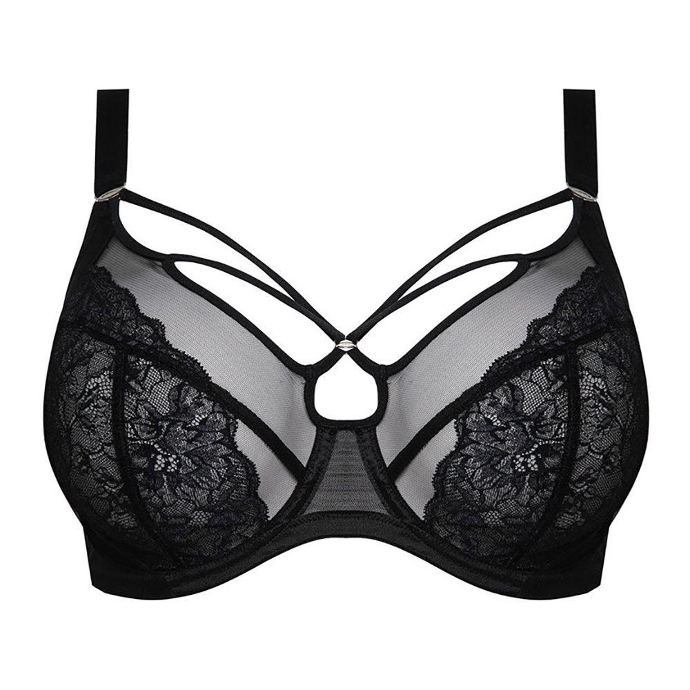 Brianna Underwire Plunge Bra Black