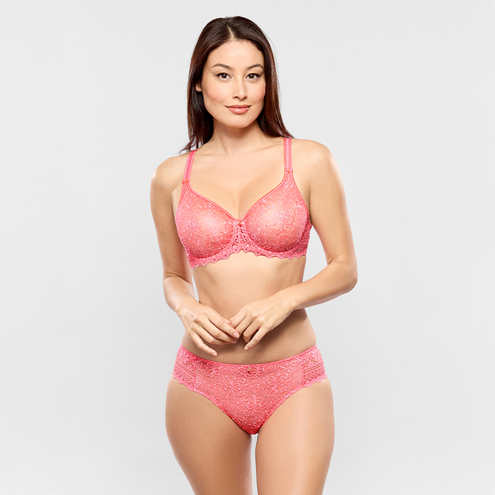 Cassiopee Invisible Full Cup Bra Electric Pink