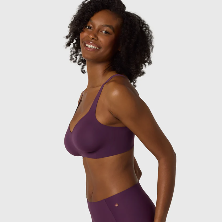 Beyond Wireless Bra Plum