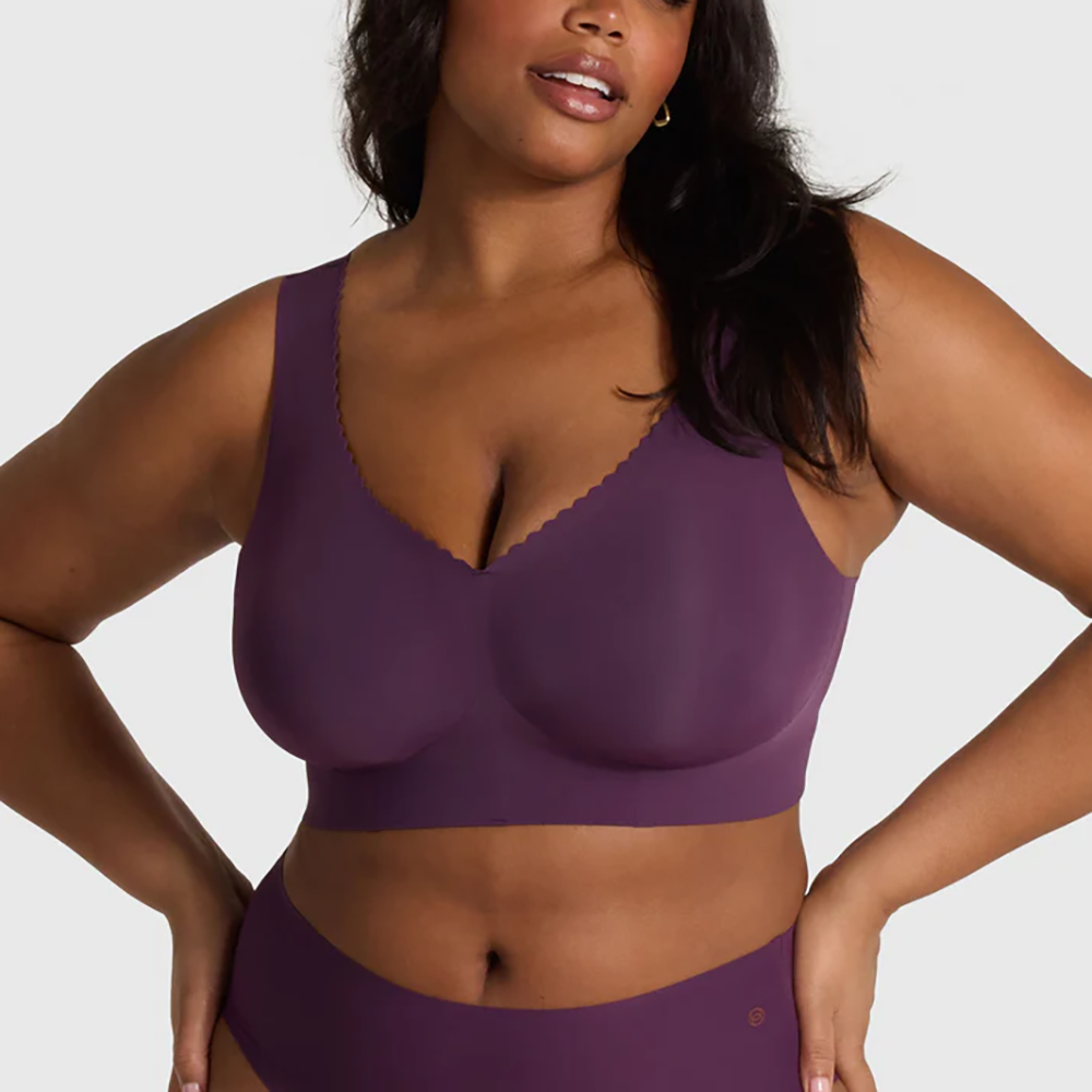 Evelyn Bra Plum