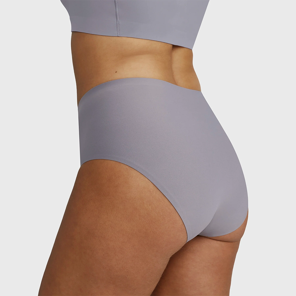 High-Waisted Retro Bikini London Fog