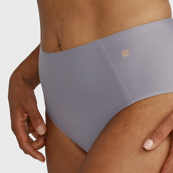 High-Waisted Retro Bikini London Fog