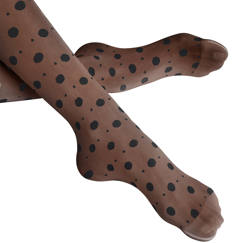 Snow Dot 25 DEN Women Tights Black