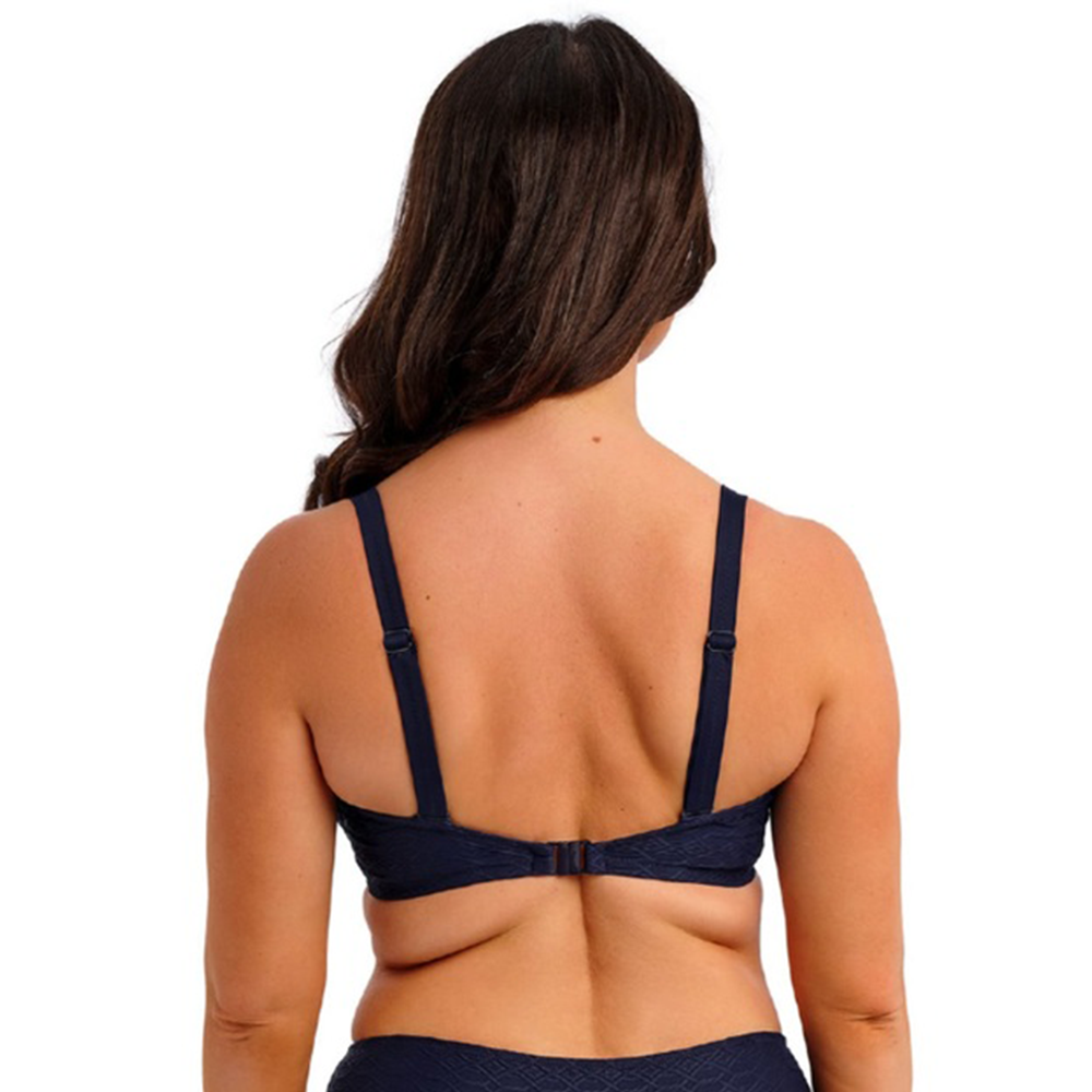 Azores Midnight Uw Plunge Bikini Top