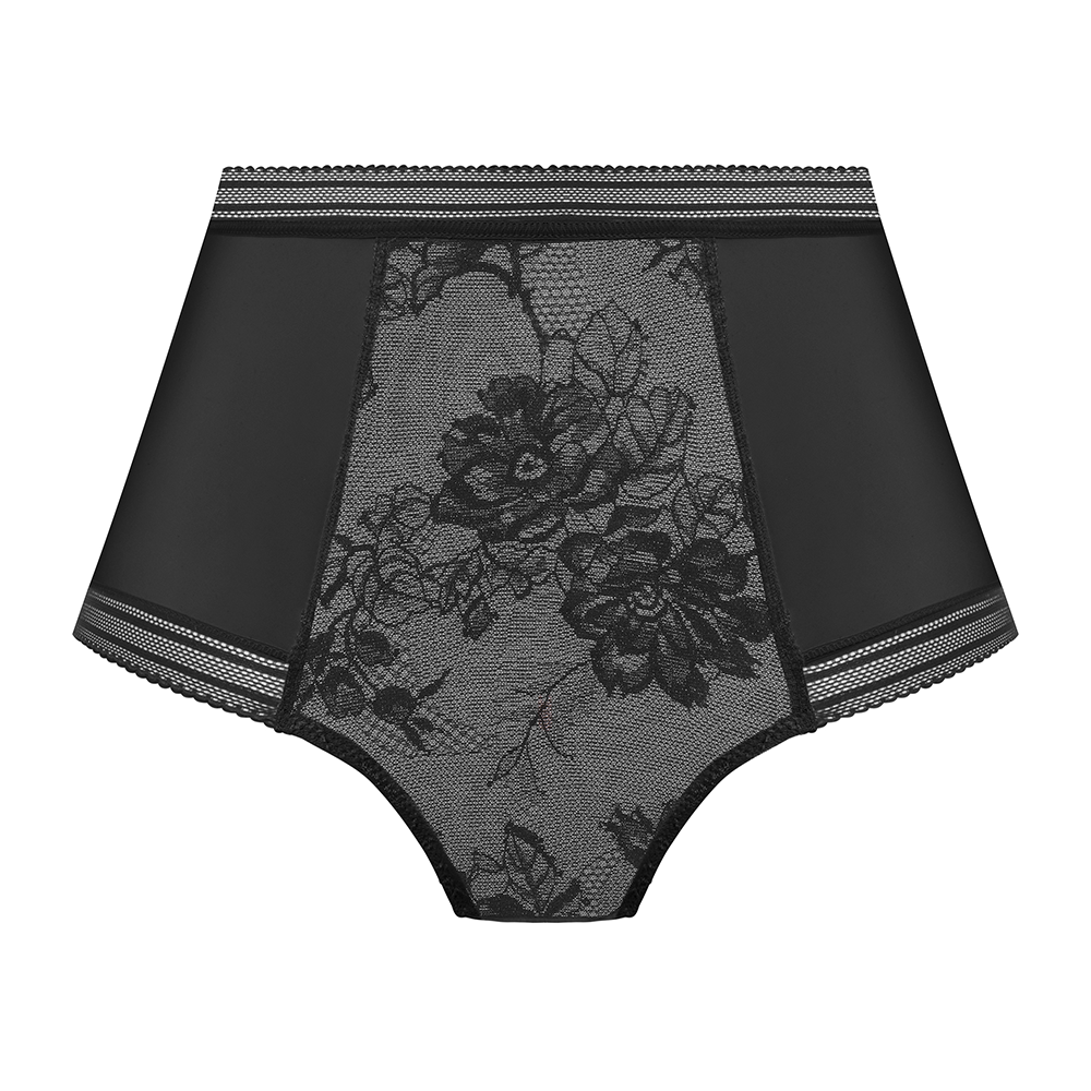 Fantasie Fusion Lace High Waist Panty FL102352 Black – Petticoat Fair Austin