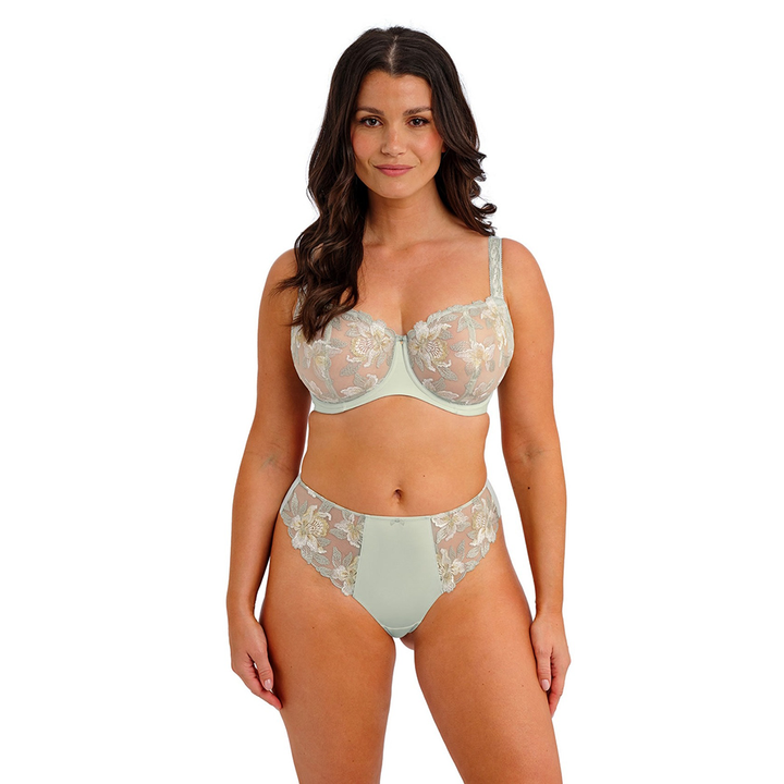 Magdalena Underwire Balconette Bra Vintage Green