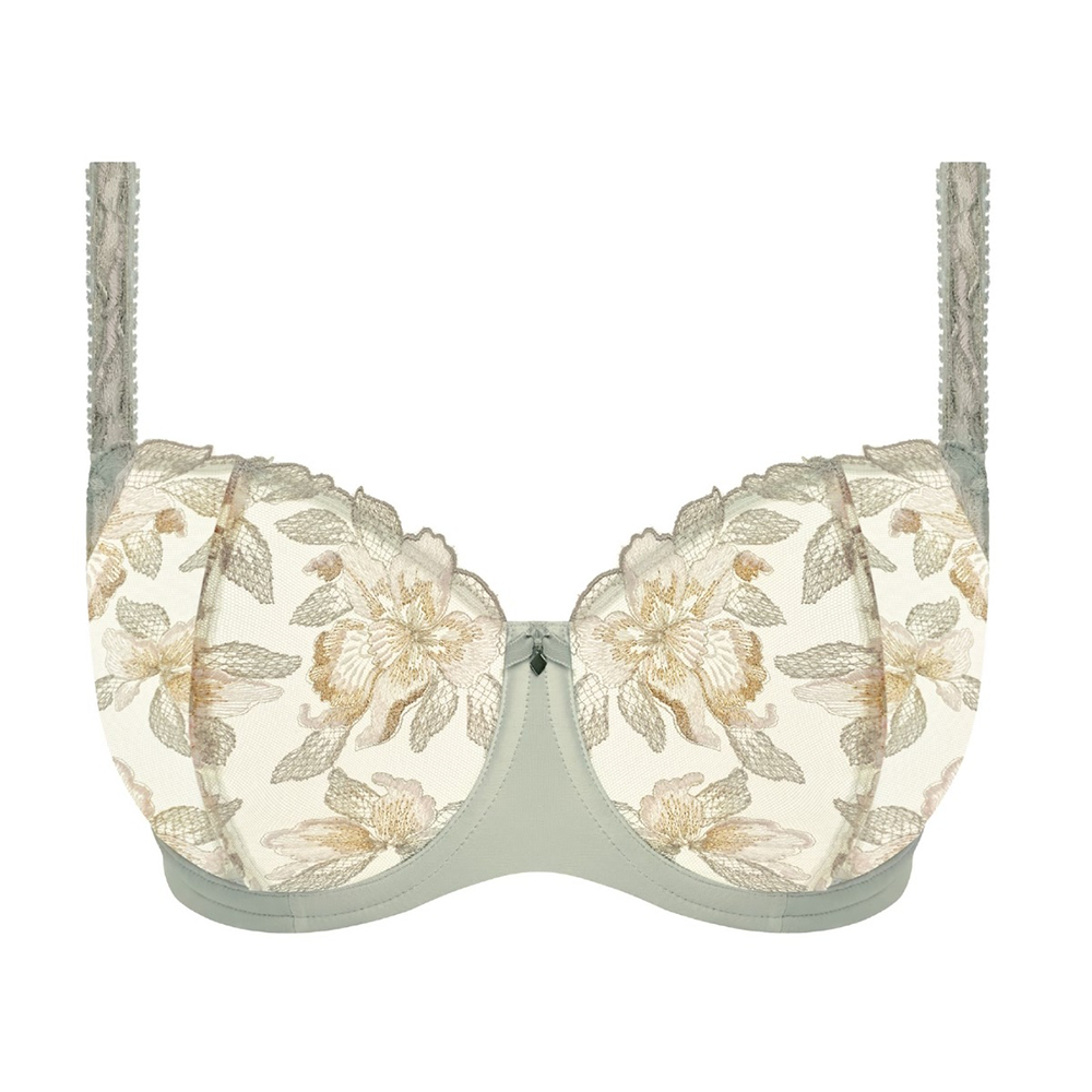 Magdalena Underwire Balconette Bra Vintage Green