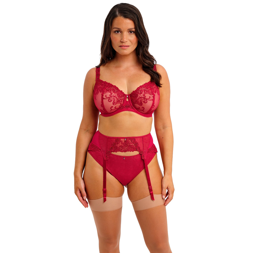 Portia Suspender Red