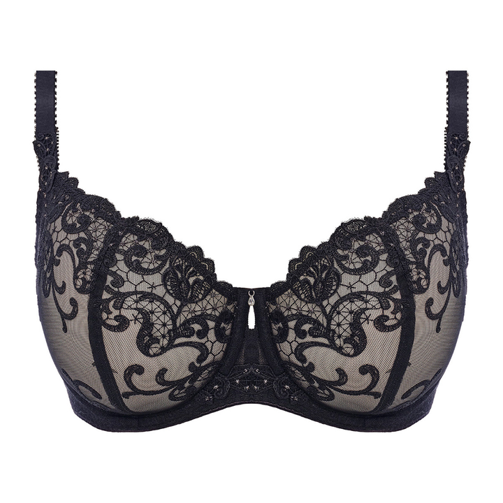 Portia Underwire Balconette Bra Black