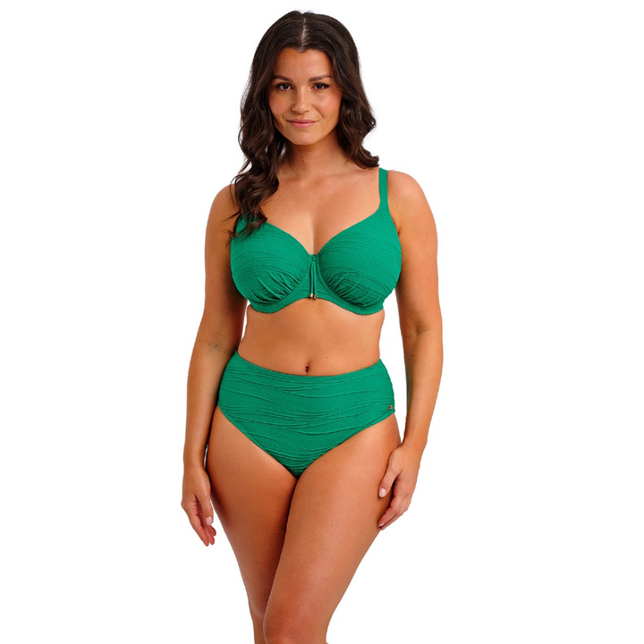 Beach Waves High Waist Bikini Brief Tourmaline