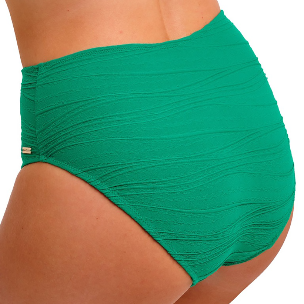 Beach Waves High Waist Bikini Brief Tourmaline