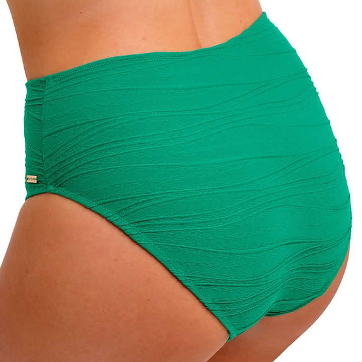 Beach Waves High Waist Bikini Brief Tourmaline