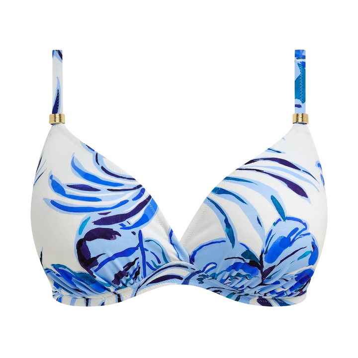 Kefalonia Underwire Plunge Bikini Top Tranquil Blue