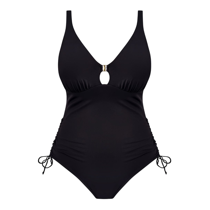 Merissa Non Wired Plunge Swimsuit Black