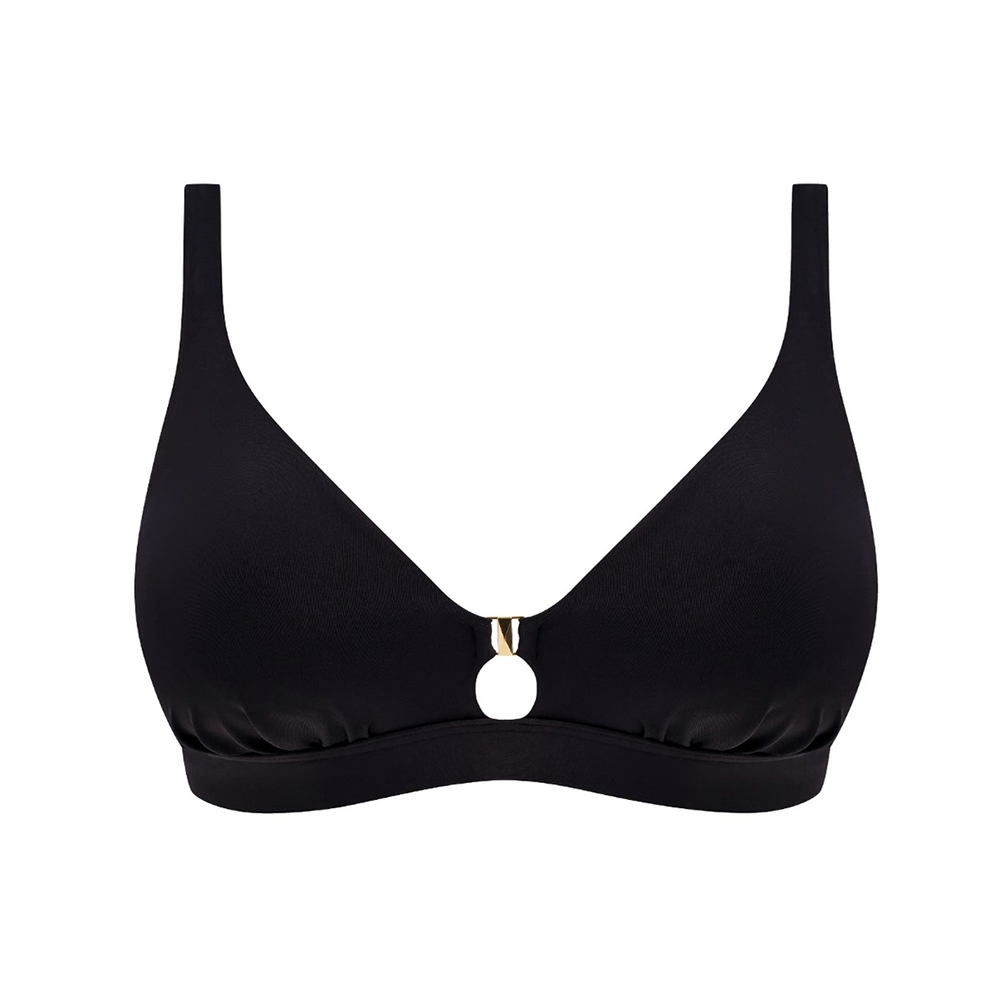 Merissa Non Wired Triable Bikini Top Black